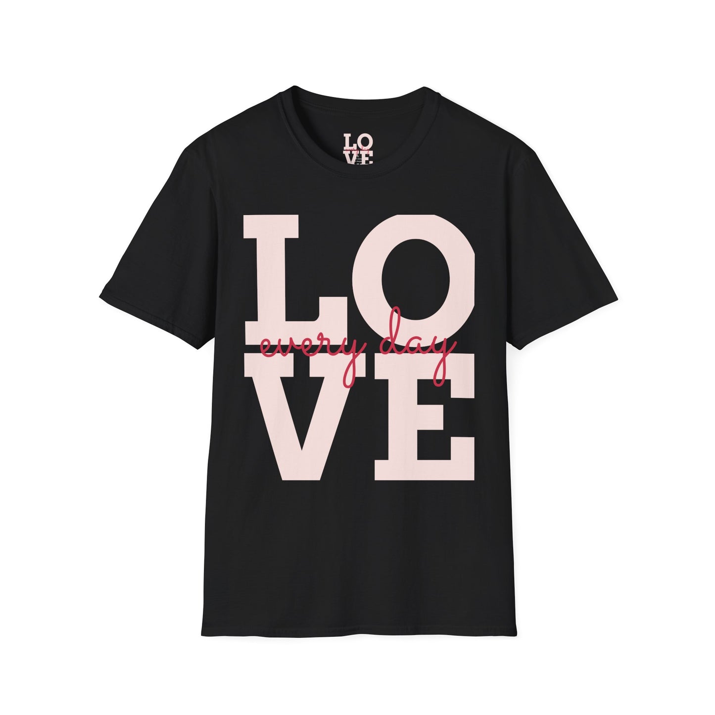 Unisex Softstyle T-Shirt - Everyday Love Graphic Tee with Dove Design