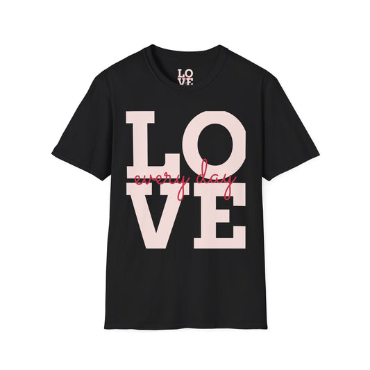 Unisex Softstyle T-Shirt - Everyday Love Graphic Tee with Dove Design