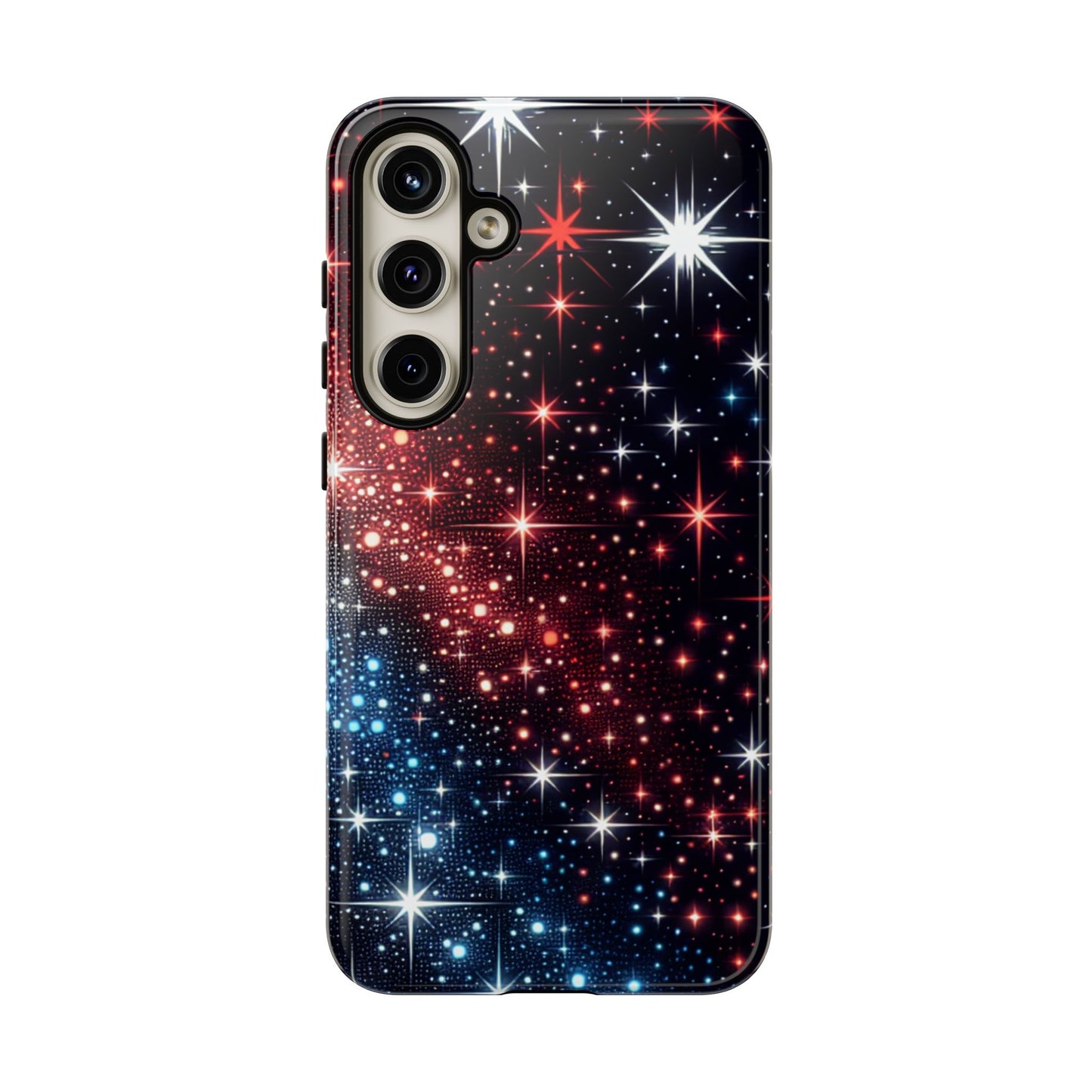 Phone Case, American Starry Night Tough Case, USA Flag Protective Cover, Patriotic iPhone Accessory, Military Veteran Gift