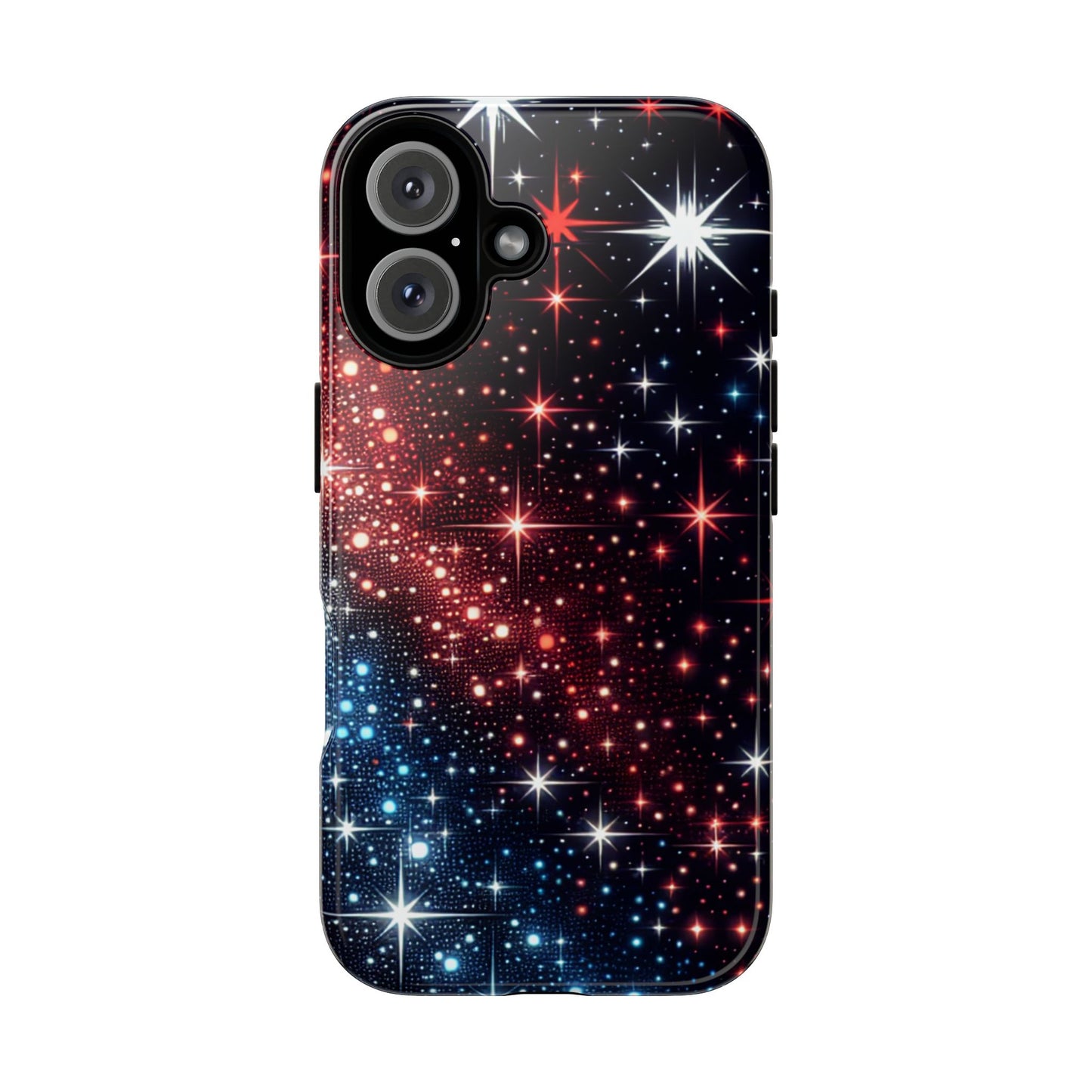 Phone Case, American Starry Night Tough Case, USA Flag Protective Cover, Patriotic iPhone Accessory, Military Veteran Gift