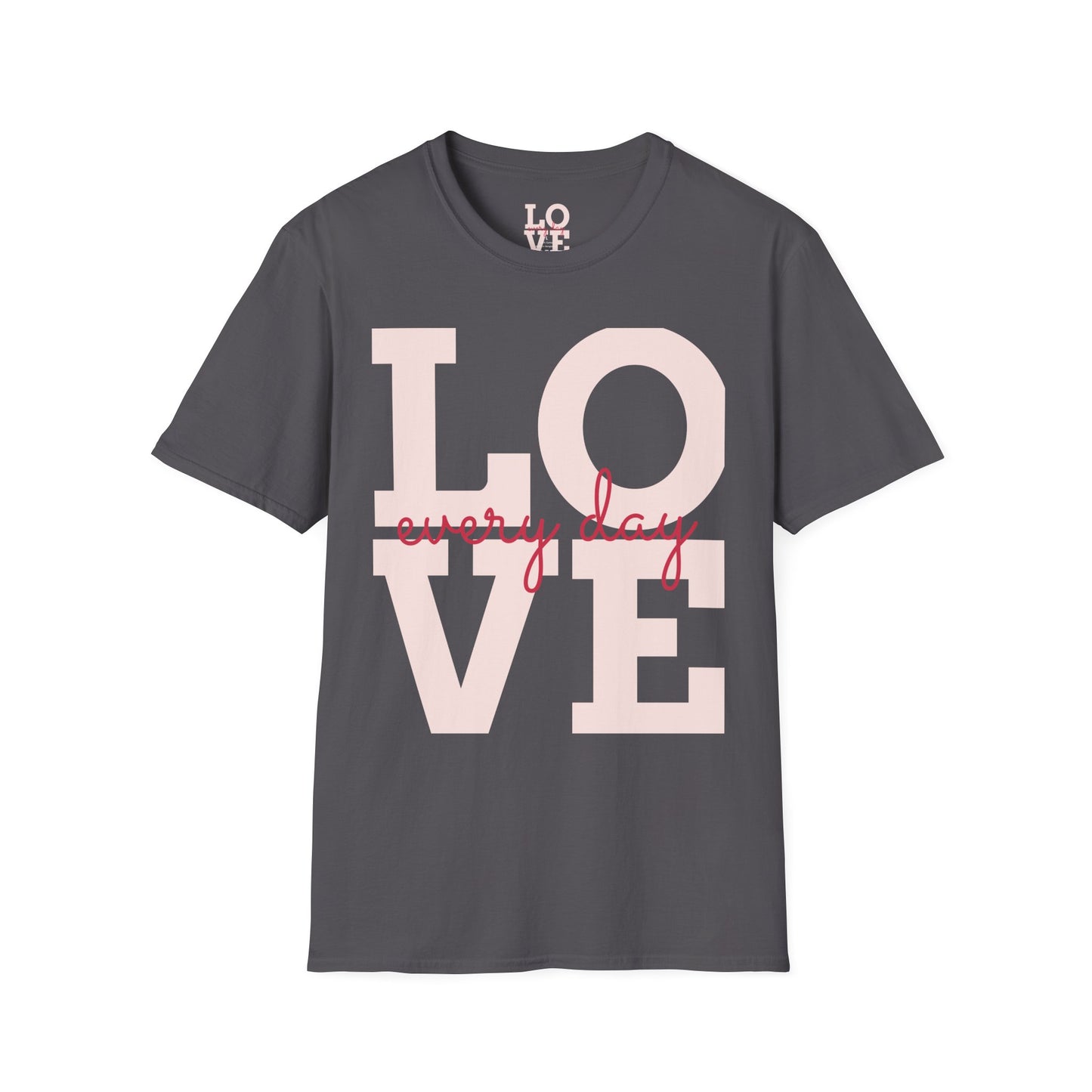 Unisex Softstyle T-Shirt - Everyday Love Graphic Tee with Dove Design