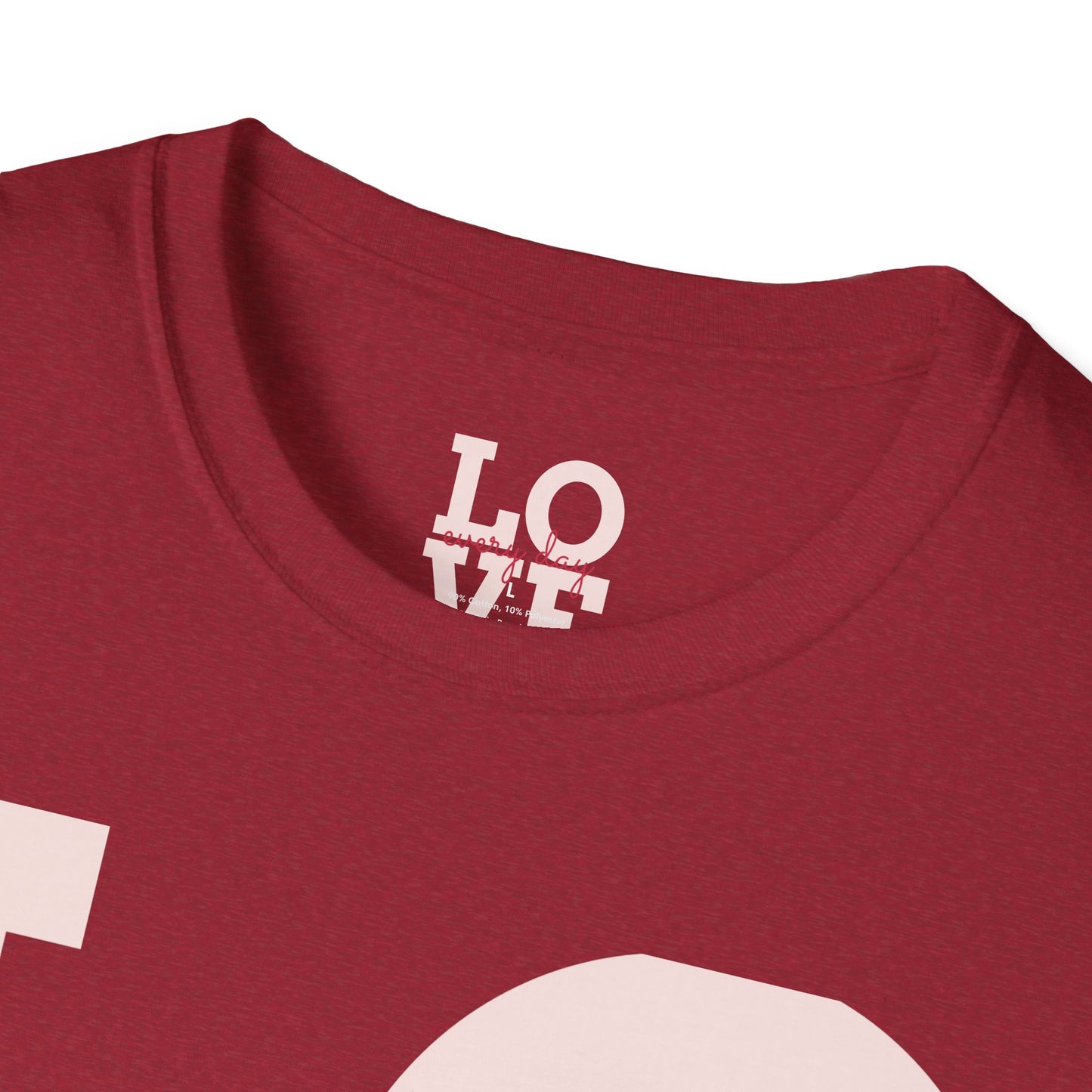 Unisex Softstyle T-Shirt - Everyday Love Graphic Tee with Dove Design