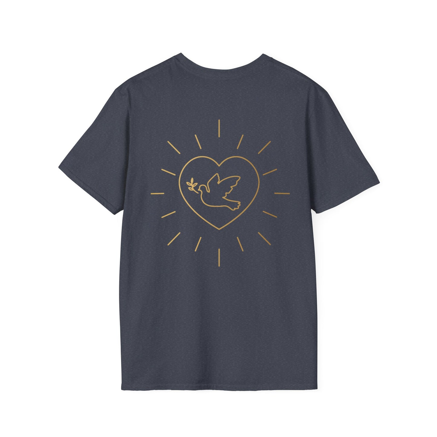 Unisex Softstyle T-Shirt - Everyday Love Graphic Tee with Dove Design
