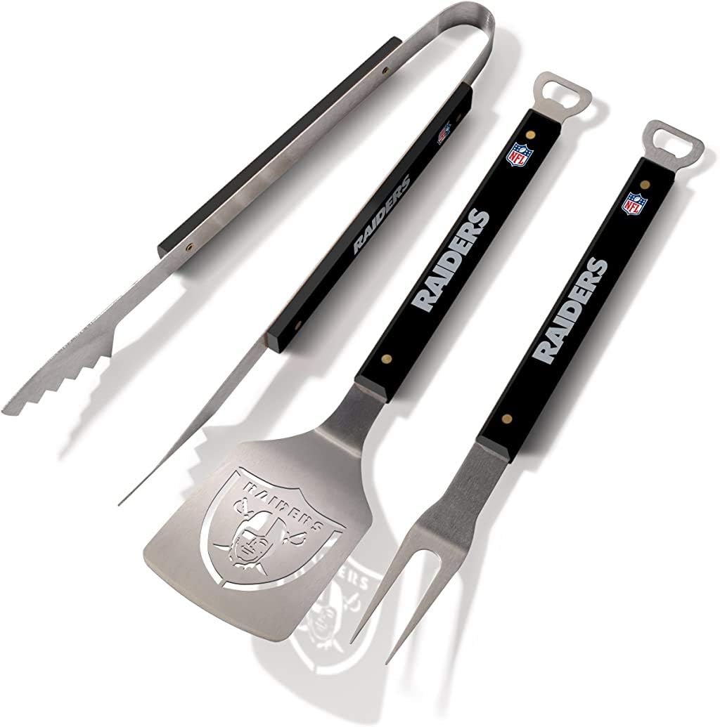 "Get Fired Up for Game Day with the Youthefan NFL Spirit Series 3-Piece BBQ Set!"