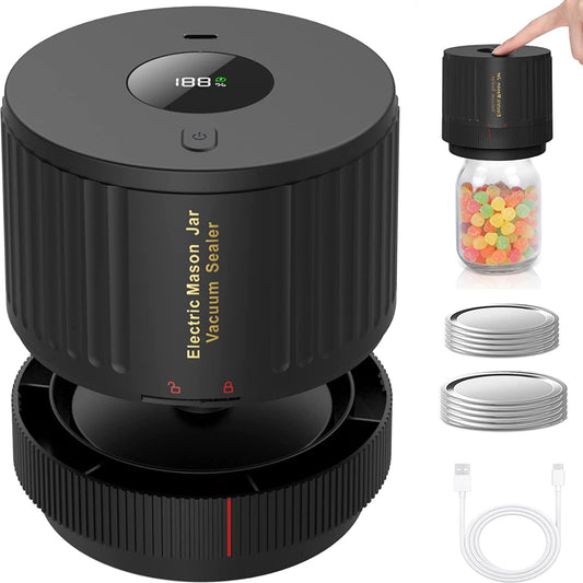 Electric Mason Jar Vacuum Sealer Kit 